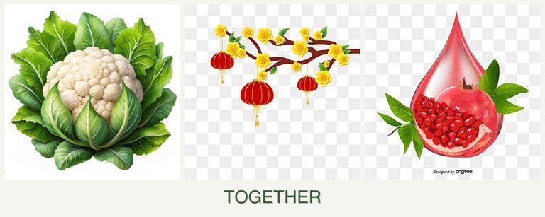 Can you plant cauliflower, apricots and pomegranates together?