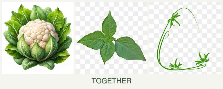 Can you plant cauliflower, basil and tarragon together?