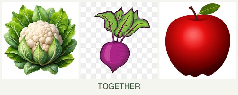 Can you plant cauliflower, beets and apples together?