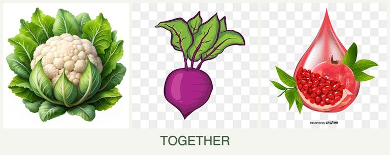 Can you plant cauliflower, beets and pomegranates together?
