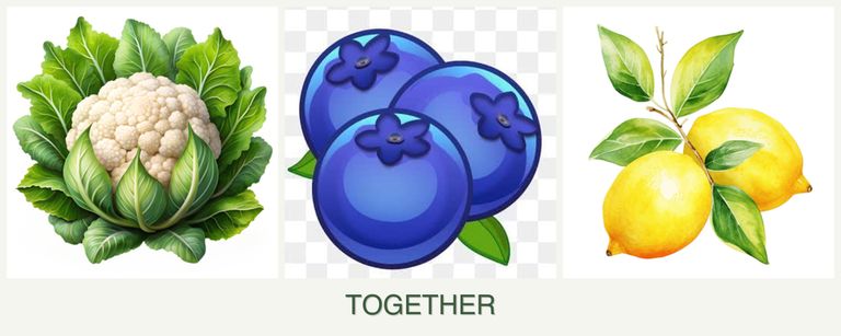 Can you plant cauliflower, blueberries and lemons together?