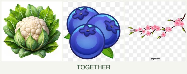 Can you plant cauliflower, blueberries and peaches together?