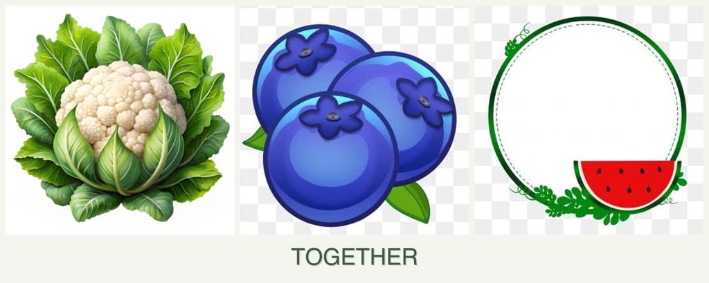 Can you plant cauliflower, blueberries and watermelons together?