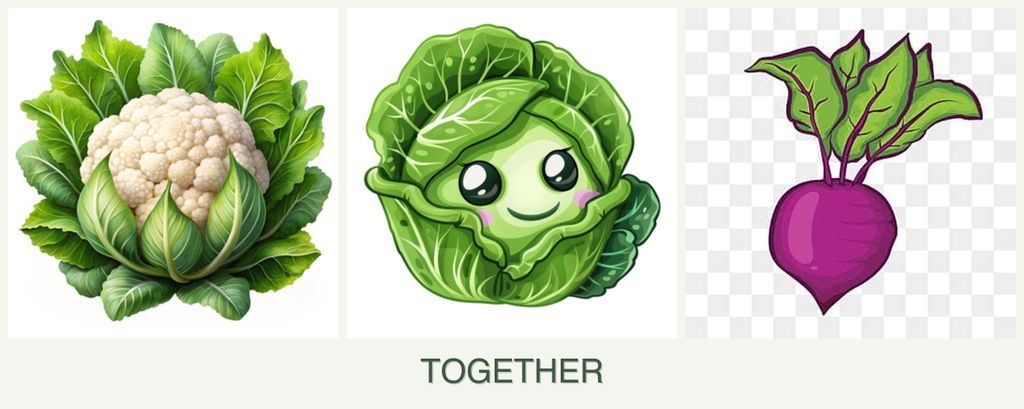 Can you plant cauliflower, cabbage and beets together?