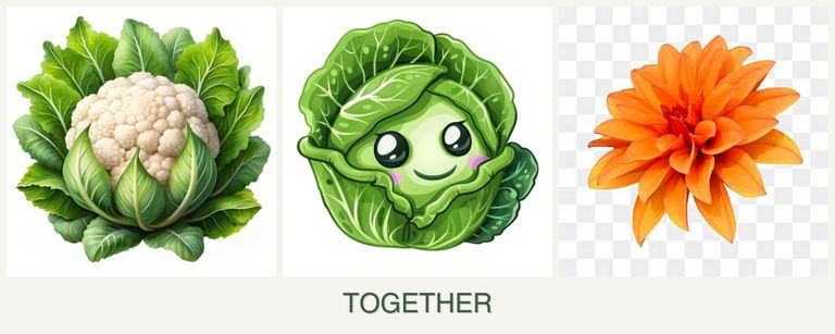 Can you plant cauliflower, cabbage and dahlias together?