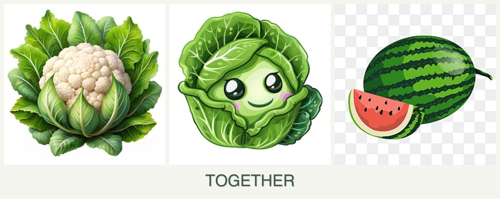 Can you plant cauliflower, cabbage and melons together?