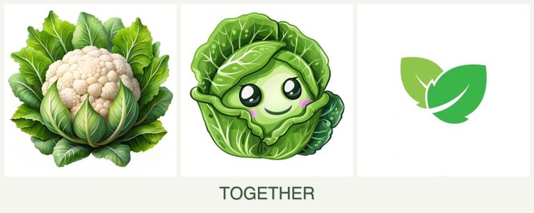 Can you plant cauliflower, cabbage and mint together?