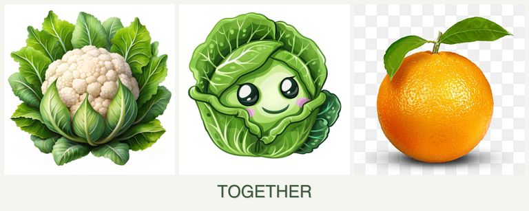 Can you plant cauliflower, cabbage and oranges together?