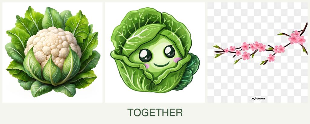 Can you plant cauliflower, cabbage and peaches together?