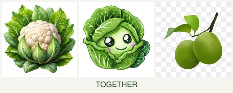 Can you plant cauliflower, cabbage and plums together?