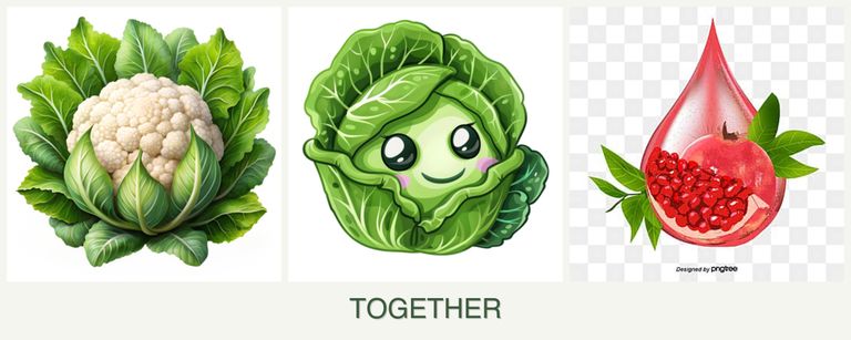Can you plant cauliflower, cabbage and pomegranates together?