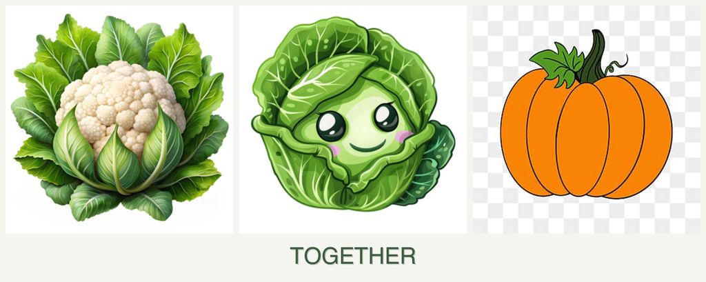 Can you plant cauliflower, cabbage and pumpkin together?