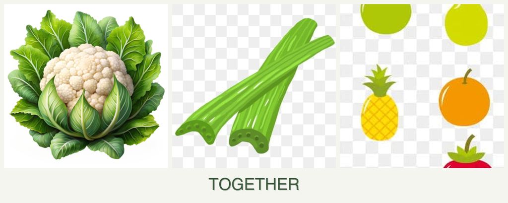 Can you plant cauliflower, celery and pears together?