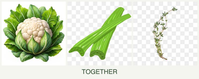 Can you plant cauliflower, celery and thyme together?