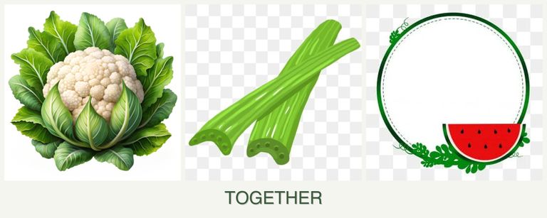 Can you plant cauliflower, celery and watermelons together?