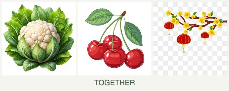 Can you plant cauliflower, cherries and apricots together?
