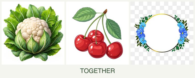 Can you plant cauliflower, cherries and zinnias together?