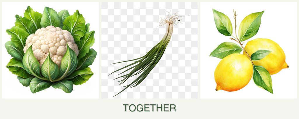 Can you plant cauliflower, chives and lemons together?