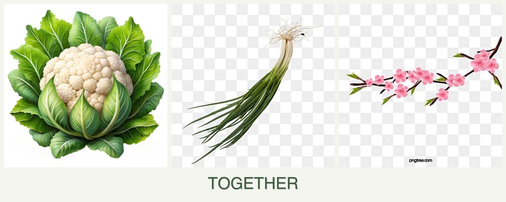 Can you plant cauliflower, chives and peaches together?