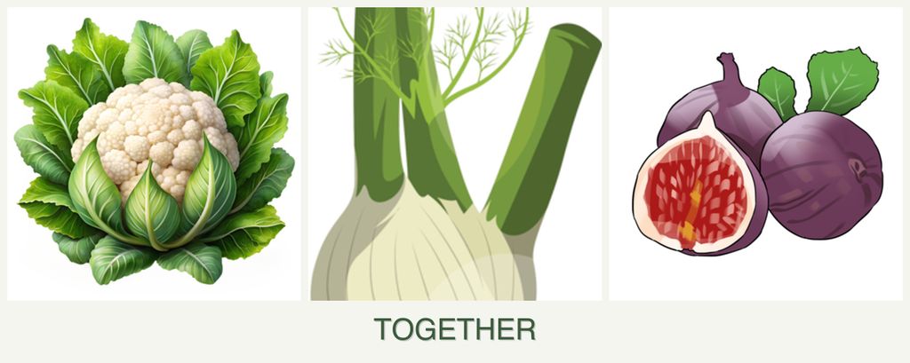 Can you plant cauliflower, fennel and figs together?