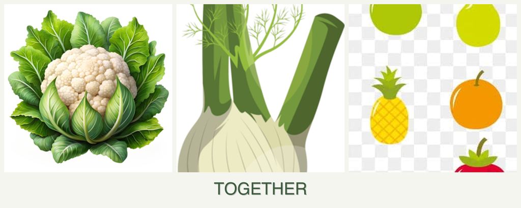 Can you plant cauliflower, fennel and pears together?
