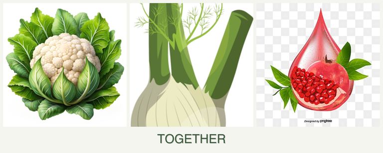 Can you plant cauliflower, fennel and pomegranates together?