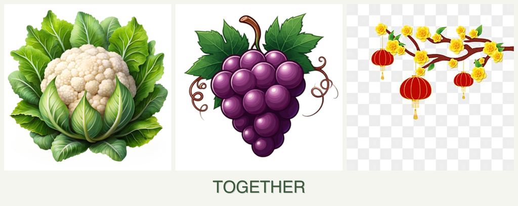 Can you plant cauliflower, grapes and apricots together?