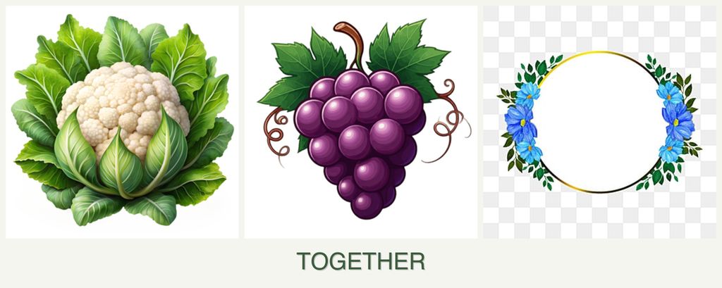 Can you plant cauliflower, grapes and zinnias together?