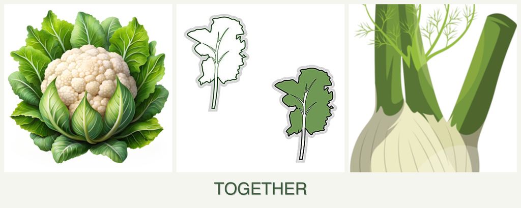 Can you plant cauliflower, kale and fennel together?