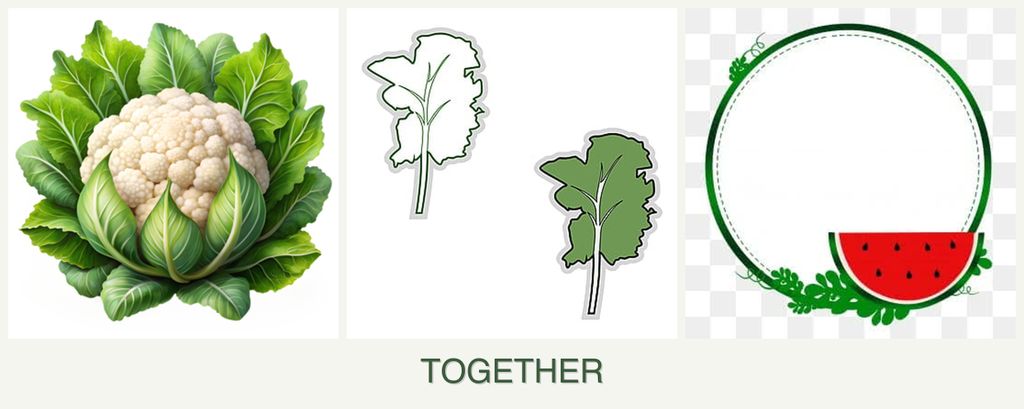 Can you plant cauliflower, kale and watermelons together?