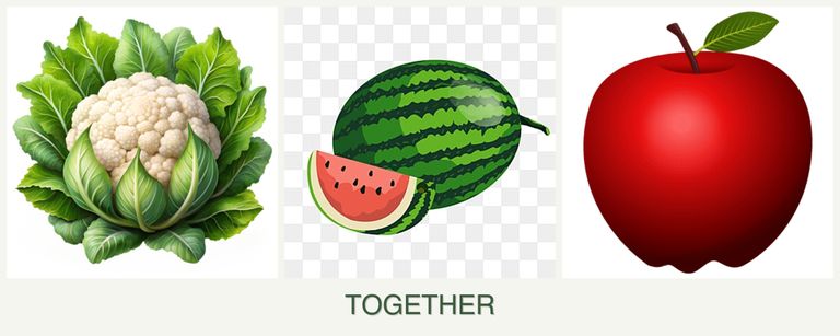 Can you plant cauliflower, melons and apples together?