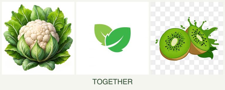Can you plant cauliflower, mint and kiwi together?