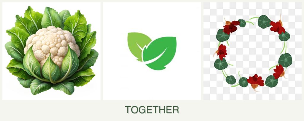 Can you plant cauliflower, mint and nasturtiums together?