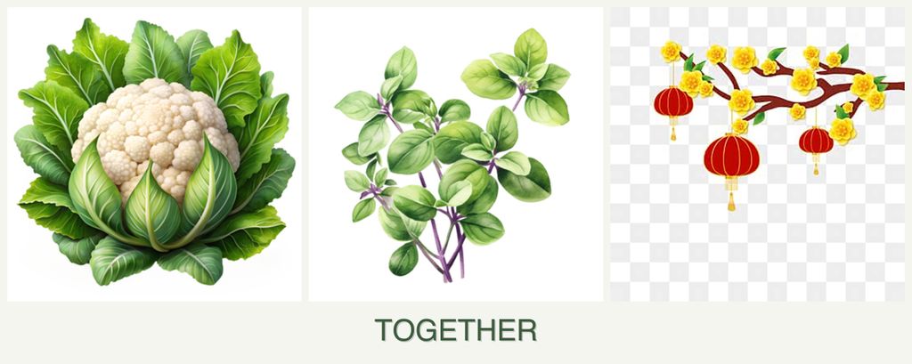 Can you plant cauliflower, oregano and apricots together?