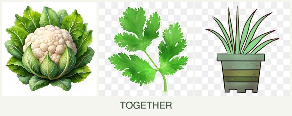 Can you plant cauliflower, parsley and lemongrass together?