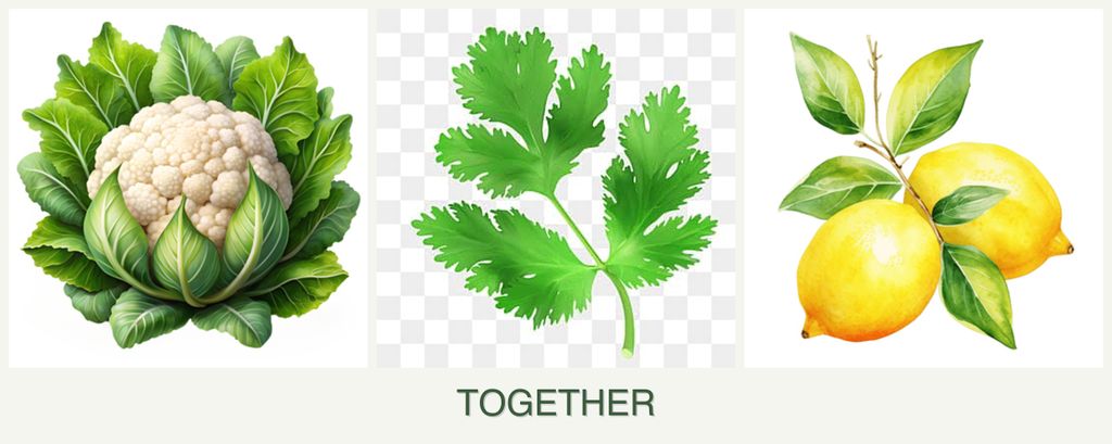 Can you plant cauliflower, parsley and lemons together?