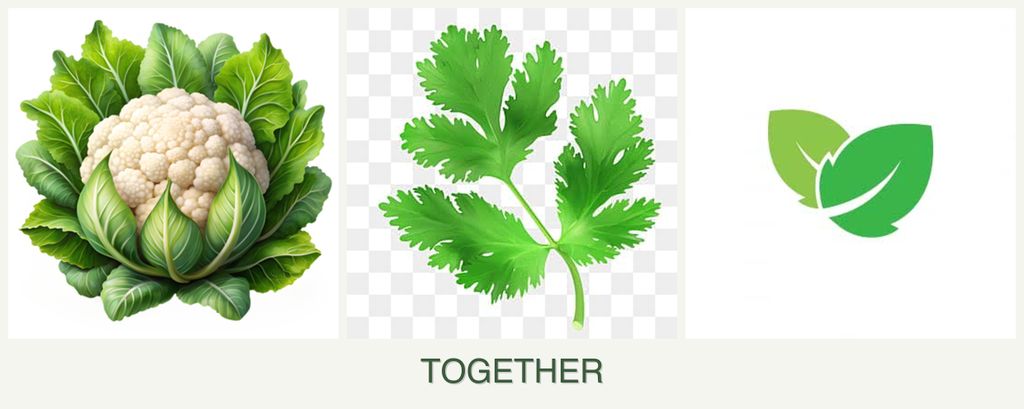 Can you plant cauliflower, parsley and mint together?