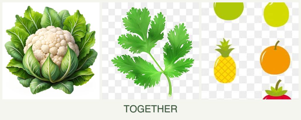 Can you plant cauliflower, parsley and pears together?