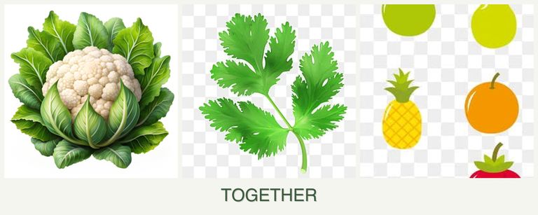 Can you plant cauliflower, parsley and pears together?