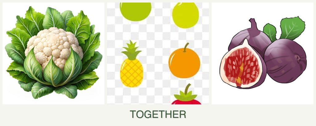 Can you plant cauliflower, pears and figs together?