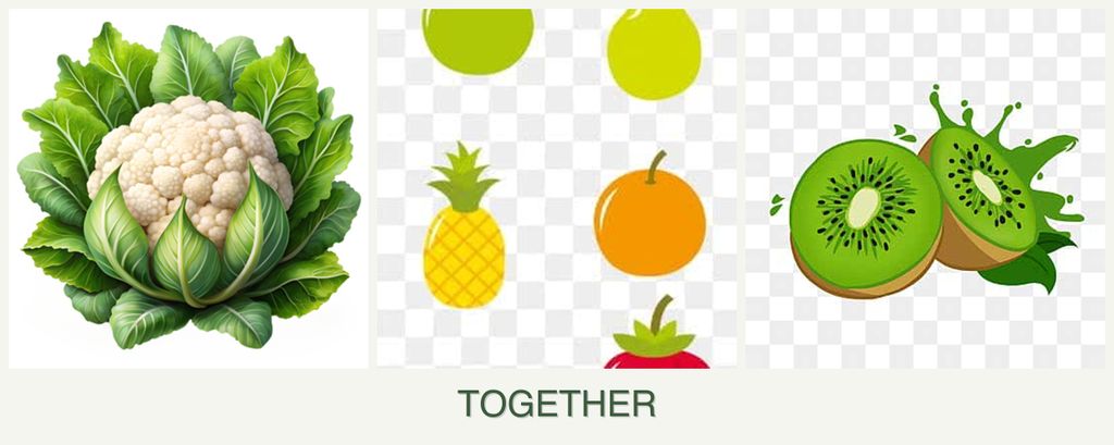 Can you plant cauliflower, pears and kiwi together?