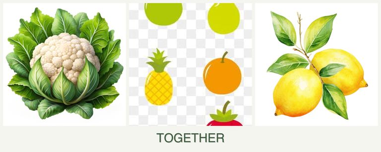 Can you plant cauliflower, pears and lemons together?