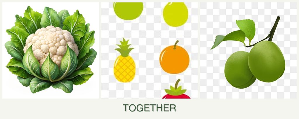 Can you plant cauliflower, pears and plums together?