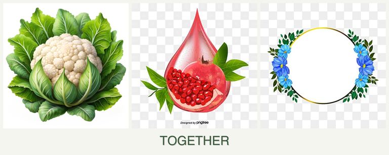 Can you plant cauliflower, pomegranates and zinnias together?