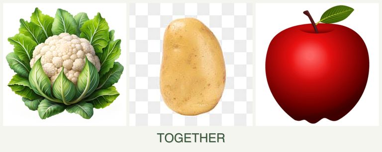 Can you plant cauliflower, potatoes and apples together?