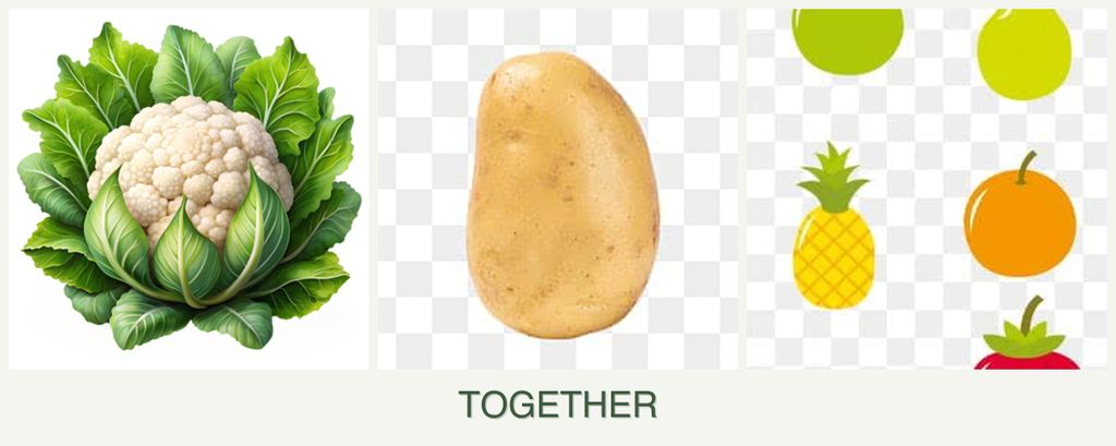 Can you plant cauliflower, potatoes and pears together?