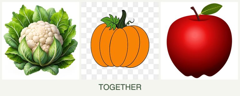 Can you plant cauliflower, pumpkin and apples together?