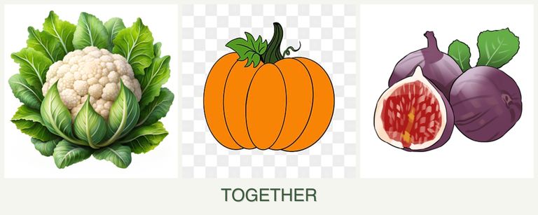 Can you plant cauliflower, pumpkin and figs together?
