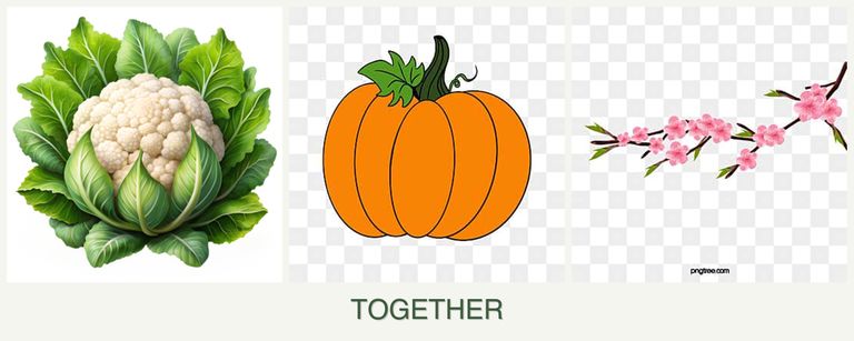 Can you plant cauliflower, pumpkin and peaches together?