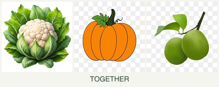 Can you plant cauliflower, pumpkin and plums together?
